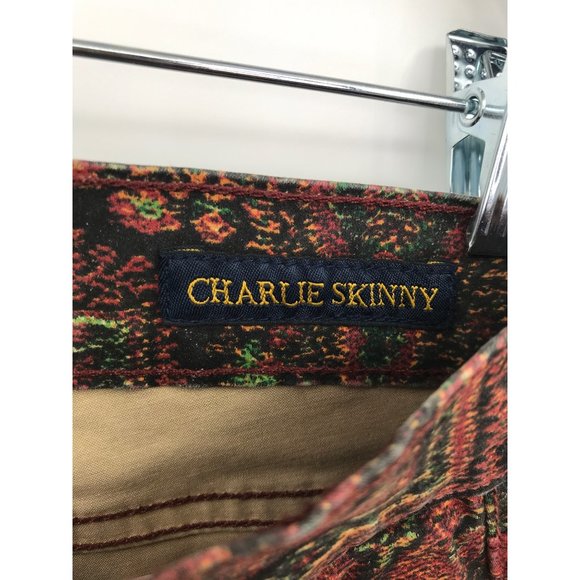 Lucky Brand Charlie Skinny Ankle Bohemian Boho Paisley Jeans Size 8/29 - Picture 6 of 8